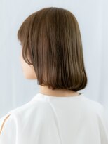 カバーヘア ブリス 川口(COVER HAIR bliss)&nbsp;大人可愛いことりベージュ小顔補正カットロブ//川口10代20代30代