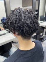 スターズレイ 本川越(STARS ray)&nbsp;ツイストスパイラルパーマ 束感 ツーブロック メンズショート