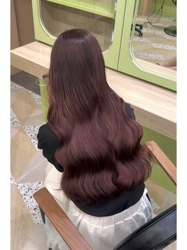 イオエ 西梅田(ioe) ブリーチなしカラー／髪質改善/ミルクティーベージュ/小顔へア