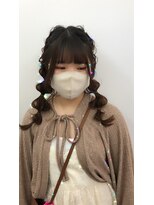 ベルグローアルファ(BELLE GROW ALPHA)&nbsp;ゆるふわ編み込みツインテール♪