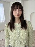ナチュラルストレート×軽やかレイヤー