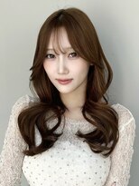 トリッカ シブヤ(TRICCA SHIBUYA)&nbsp;チョコレートブラウン/レイヤーカット/前髪カット/2wayバング