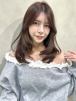 ナナローネス 渋谷(nana loness)&nbsp;レイヤーカット　ミディアムレイヤー　まろやかカラー　顔周り