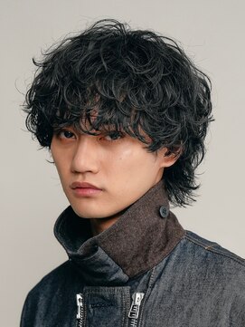 フィフス(fifth) メンズシースルーマッシュニュアンスパーマシャドウパーマテテ風