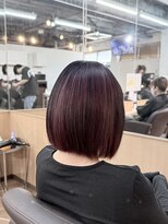 ライズ バイ レボ 柏店(RISE by REVO)&nbsp;メテオカラー×アンブレラカラー ピンク×ダークブラウン ボブ
