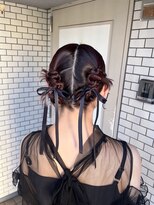 フェリーチェ 六本木店(Felice)&nbsp;カチモリ　タイトヘア　ツインヘア　リボン　個性的