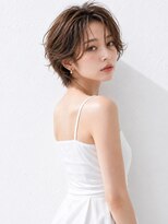 ミロア 薬院(miroa) 顔周りカット ベージュカラー 顔周りレイヤー 髪質改善