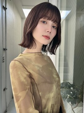 ミンクス 青山店(MINX) 【MINX清水】くびれボブ ぱっつん 外ハネ