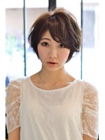 スノッブリコ(snob rico)&nbsp;【snob rico】ゆるふわカールショートxやわらかミントベージュ