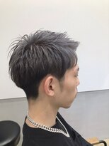 ヘアーコレクトニコ(hair collect nico)&nbsp;ブルーシルバー×刈り上げショート