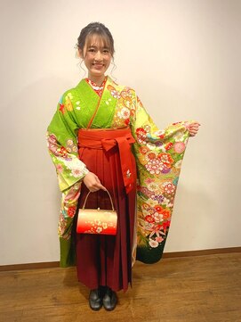 アクティフ(actif) ーKITSUKEーby actif　2022年卒業袴の着付けヘアセット名駅３分