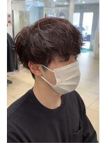 アッシュ 稲田堤店(Ash)&nbsp;緩めウェーブ×ワインレッドブラウン