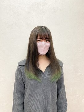 パウダーヘアー ルミニティ(powder hair luminity) 裾グリーン◎20代30代40代