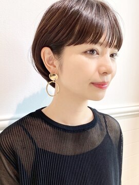 ディッセンバー 神宮前(December) 大人かわいい小顔ひし形マッシュショートボブ黒髪渋谷原宿神宮前