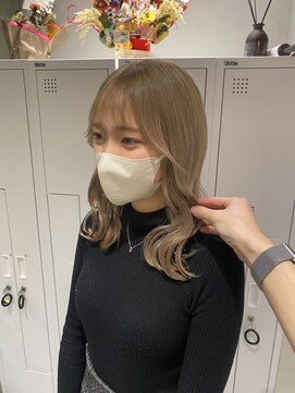 アソビセカンド 原宿(ASOBI 2nd) ミディアム/ミルクティーブロンド