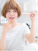 アシンメトリー暖色系カラー外国人風ボブルフc5上尾20代30代40代
