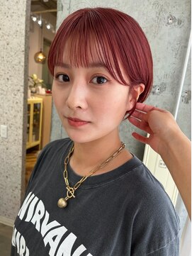 ラニヘアサロン(lani hair salon) ピンクカラー/レッドカラー/ピンクブラウン/ショートカット