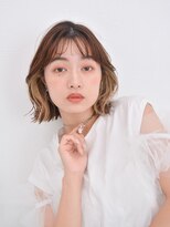 ユニカバイミリー(unica by milly) 【unica緑地公園】インナーカラーマチルダボブ斜めバング