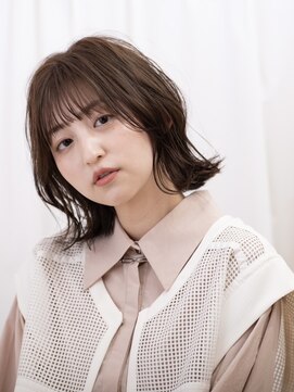 ピークアブー アヴェダ アトレ恵比寿(PEEK-A-BOO AVEDA) 外ハネボブレイヤー　大人可愛い　前髪あり　顔まわりレイヤー