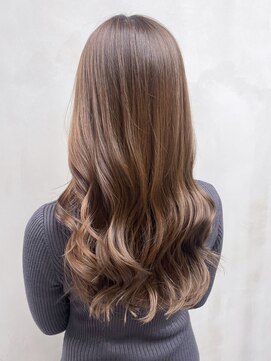 アイティー バイ アルバム 中野店(IT by ALBUM) カーキベージュグレージュカラーレイヤーロング_ba500641