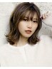【透明感、透け感がほしい人カラー】+【カット】+超音波ナノトリートメント