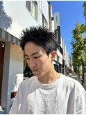 スパイキーショート#ピンパーマ#ツイストスパイラル眉毛カット