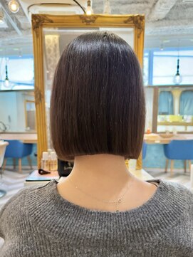 ロンドアベニール 北千住(Lond avenir) イメチェン外ハネボブ美髪ワイドバングレイヤー髪質改善縮毛矯正