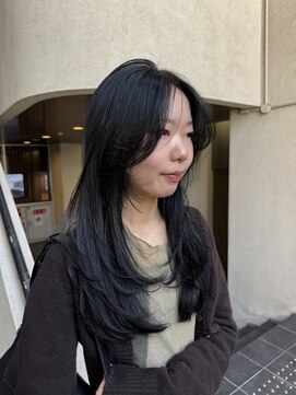 レックスヘアーインターナショナル(ReX HAIR INTERNATIONAL) 【中野倫大朗】ブルーブラック×ロングレイヤーカット