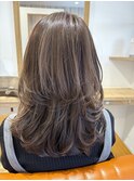 大人向けロングレイヤースタイル