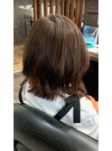切りっぱなしボブ/くびれボブ