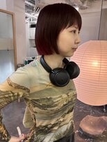 カシェ ナカザキ(CACHE NAKAZAKI)&nbsp;ダブルカラー/レッドチェリー/ボルドーカラー/ミニボブ