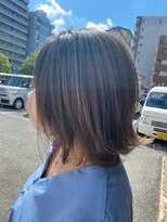 ハサミバイアトリエナガノ 千葉(8sami by atelier nagano) デザインカラー/レイヤーカット/ウエットヘア/オリーブベージュ