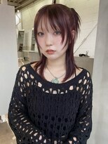 カシェ ホリエ(CACHE HORIE)&nbsp;レイヤーカット / フェイスレイヤー / ボルドーカラー / 牧野