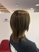 アズールサン 草加西口店(azule-sun)&nbsp;ハイライトカラー,ミントベージュ,透明感カラー,ウルフ【草加】