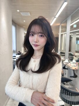 ボタン テンジン(VOTAN tenjin) 【木串楽人】顔周りカット/マロンベージュ/流し前髪