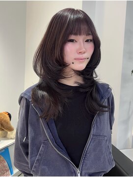 ソピ バイ インビテーション(sopi by invitation) ハッシュカット　ワンホンレイヤー　ウォームベージュ