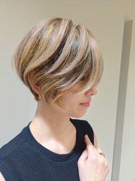 ユウヘアー 大高店(U Hair) ハイトーンショートボブスタイル