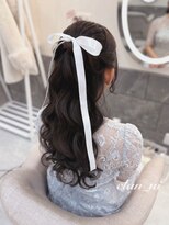 ヘアセット クラン ソア 心斎橋店(hair set Clan soar) きれいめハーフアップ【クランソア】ヘアメ/ヘアセット/心斎橋