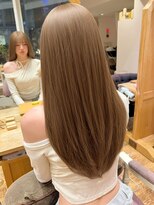バイオレット 表参道店(Violet) ハッシュカット顔周りカットベージュブリーチなしダブルカラー