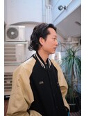 メンズボブパーマ　メンズパーマ　メンズボブ　メンズロング