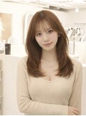 ミルクティーブロンド/ダークブルー/デジタルパーマ/渋谷