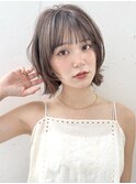 ☆切りっぱなしボブ　韓国風ミディアムレイヤー☆イメチェン