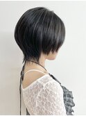 【松戸　松田】ショートウルフ　黒髪レイヤー