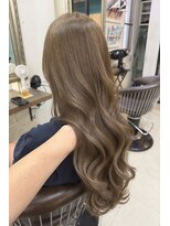 ヘアーアンドメイク シークタチカワ 立川店(Hair&Make Seek)&nbsp;【古澤】ブリーチなしダブルカラー 明るめオリーブベージュ