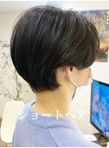 #ハンサムショート#クールショート#ショートヘア#センターパート