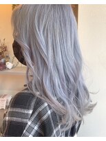 ヘアーココカシェット(hair coco cachette) 【cachette/別府】ブルーホワイトアッシュ