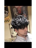 MEN'Sツーブロックビジネスマッシュ