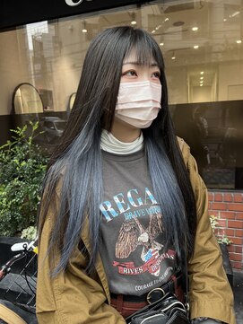 ココット 京橋店(cocotte) インナーカラーブルーアッシュ