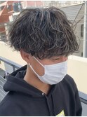 メンズマッシュパーマニュアンスパーマスパイラルパーマ刈り上げ