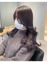 ヘアサロン ガリカ 表参道(hair salon Gallica) 【mami】大人ゆるふわラベンダーグレーブリーチなしダブルカラー